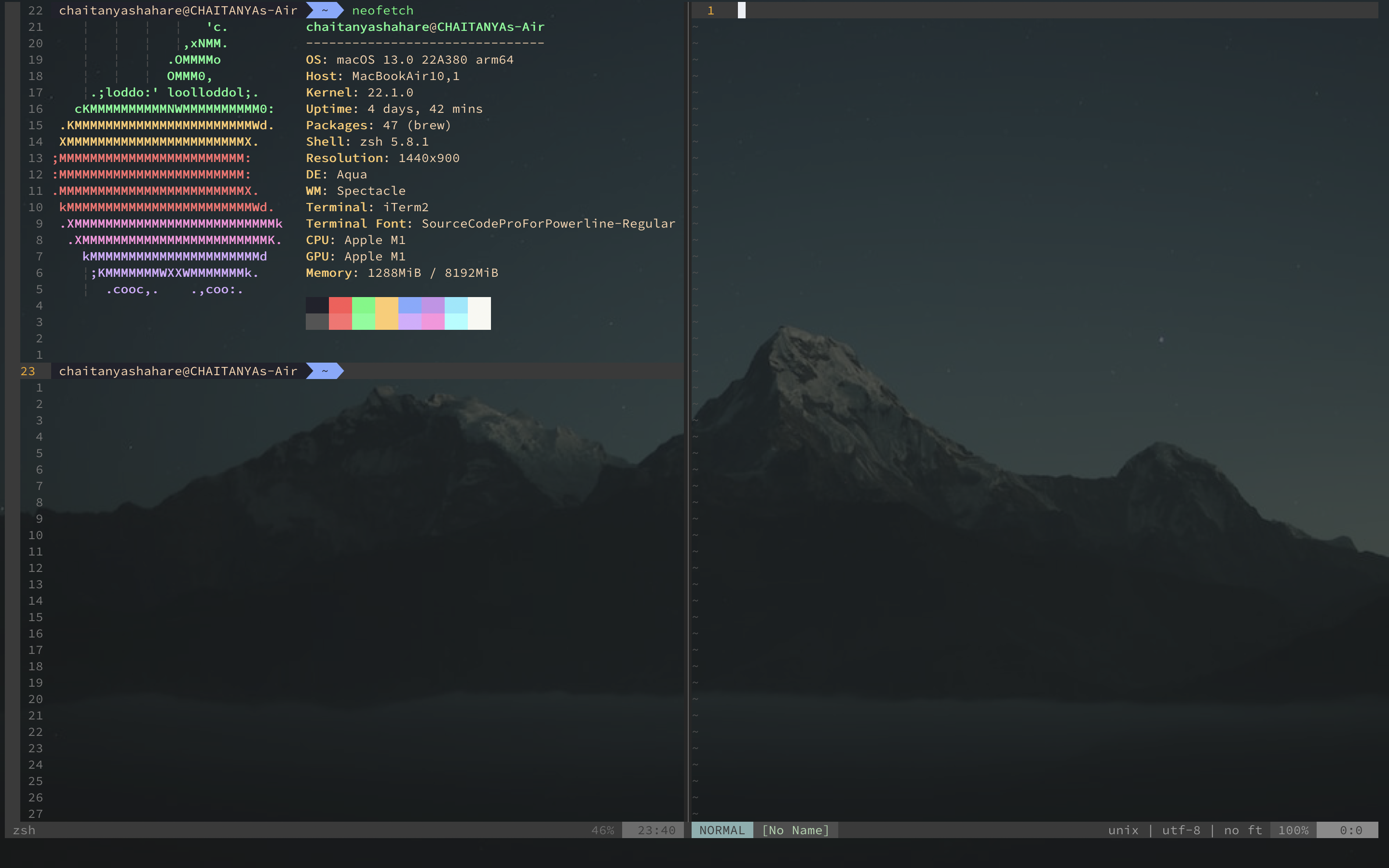 desktop setup screenshot